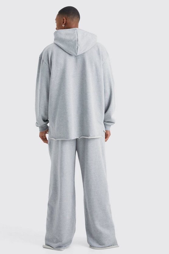 Jogginghose mit weitem Bein und Print