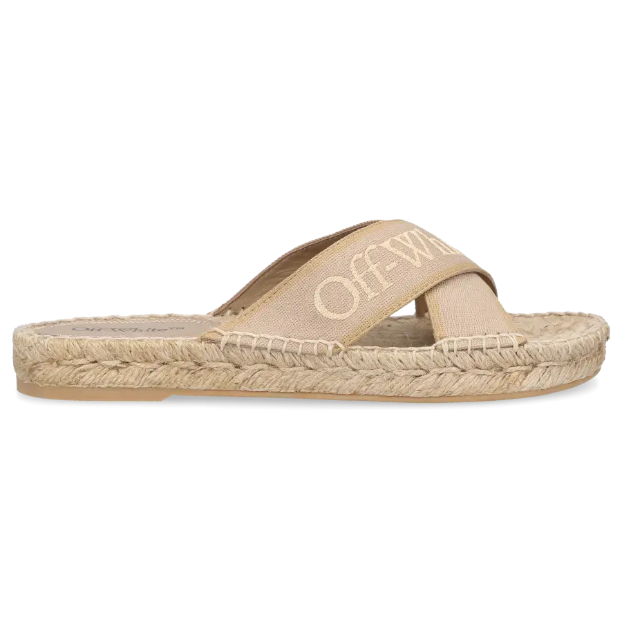 Off-White - Sandalen OWIB012S Baumwolle - beige