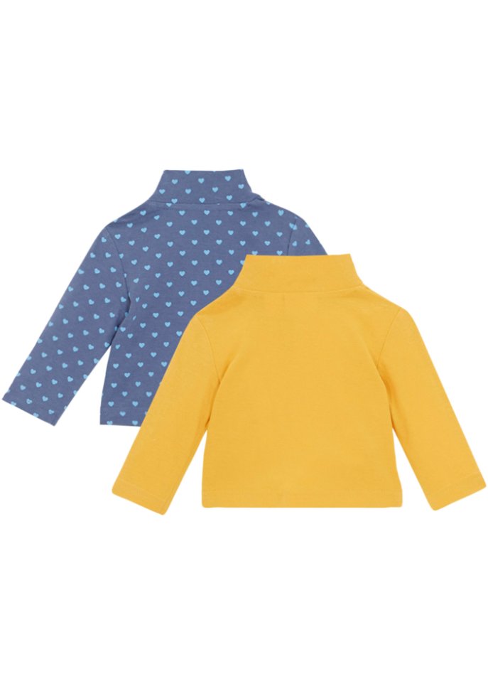 Baby Rollkragenshirt aus Bio-Baumwolle (2er Pack)