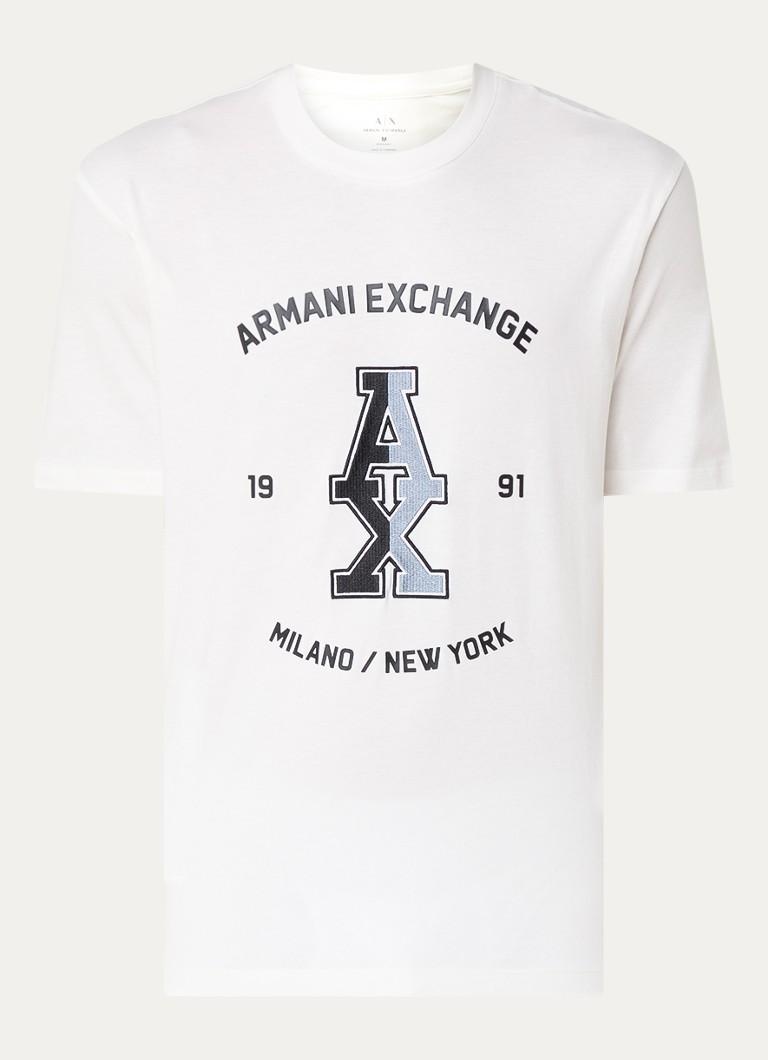 Armani Exchange T-krekls ar logotipa apdruku