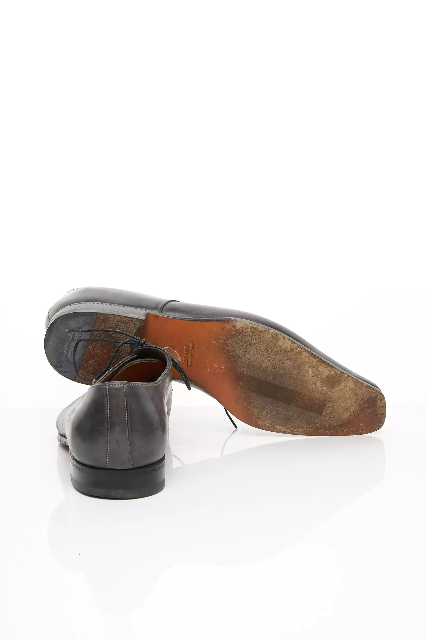 Santoni Derby Homme couleur gris