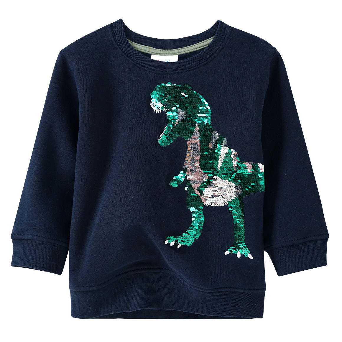 Jungen Sweatshirt mit Wendepailletten