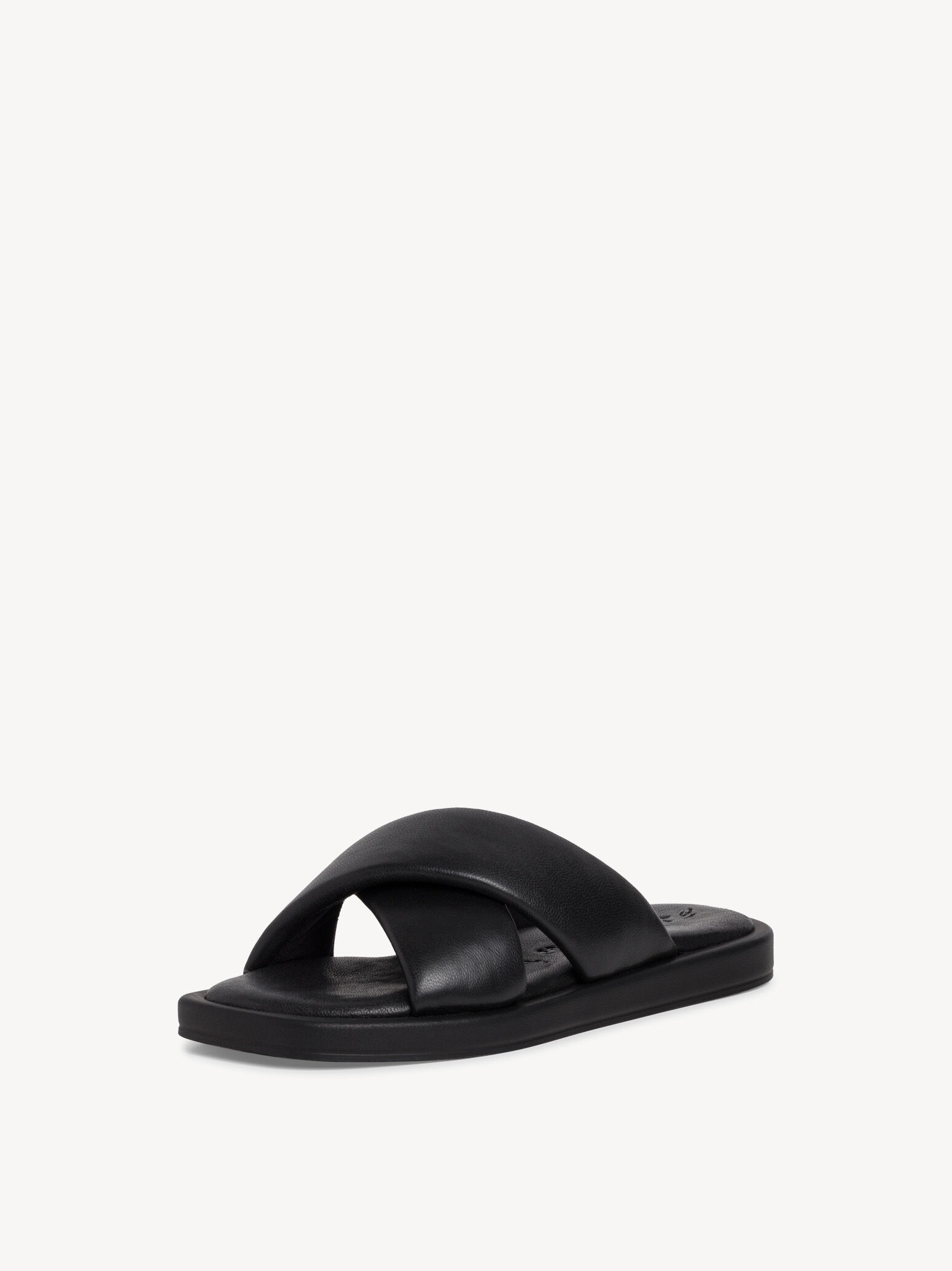 Mule en cuir - noir