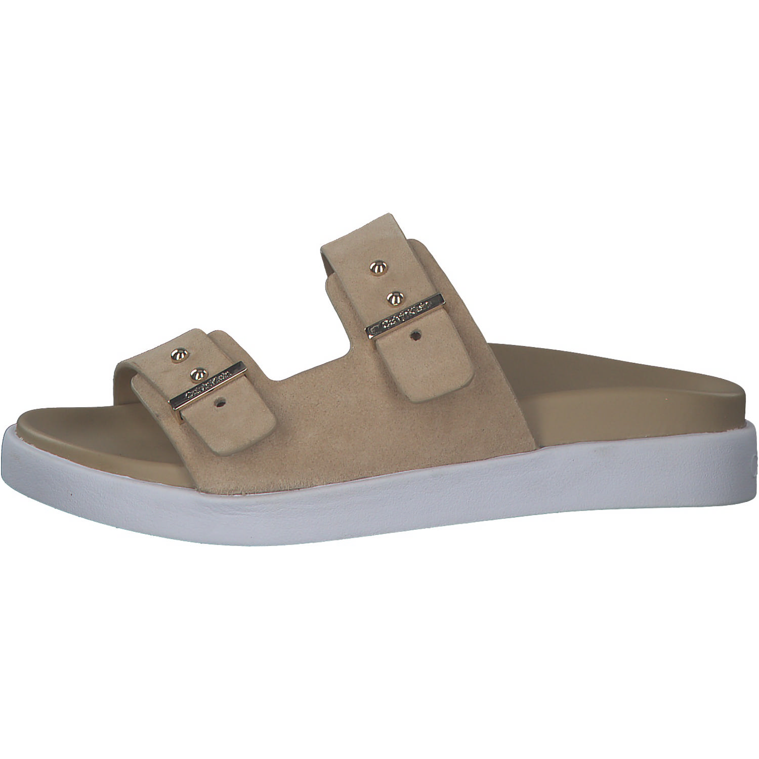 Calvin Klein HW0HW01155+HW0HW01156, Pantoletten, Damen, Beige