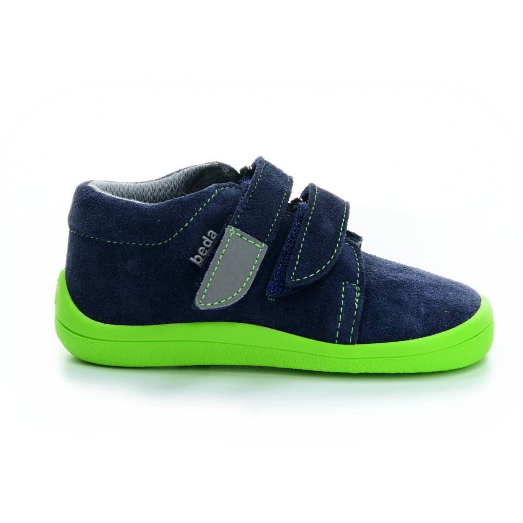Beda Marcus mit Membran (BF 0001/W/M/FW) dunkelblaue Barfuß-Stiefeletten