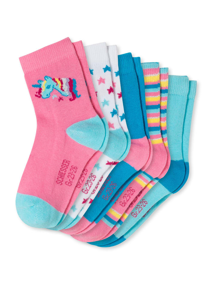Schiesser Kindersocken 5er-Pack Einhorn in mehrfarbig günstig kaufen