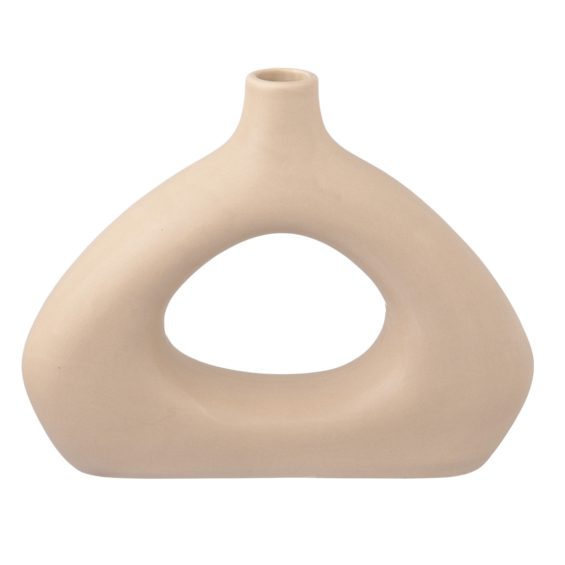 Design-Vase in ovaler Form