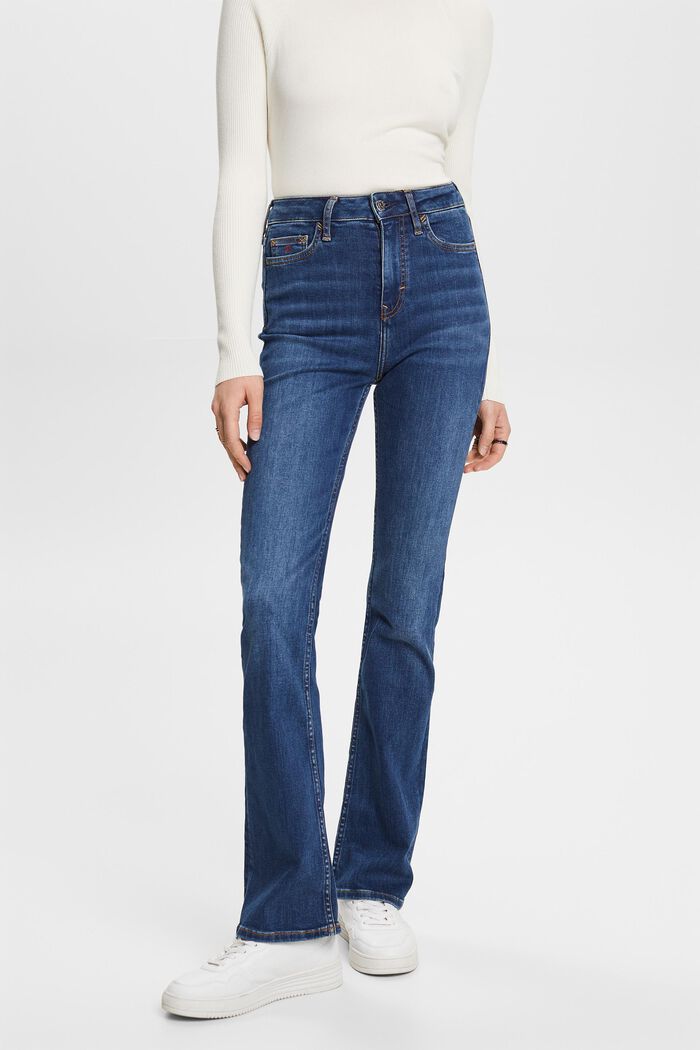 Premium-Bootcut Jeans mit hohem Bund