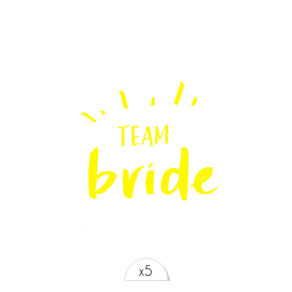 Sioou Team bride Tatouage éphémère