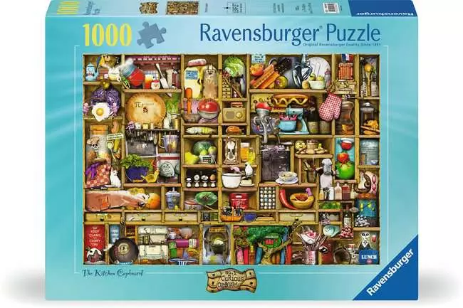 Puzzle 1000 Teile - Kurioses Küchenregal
