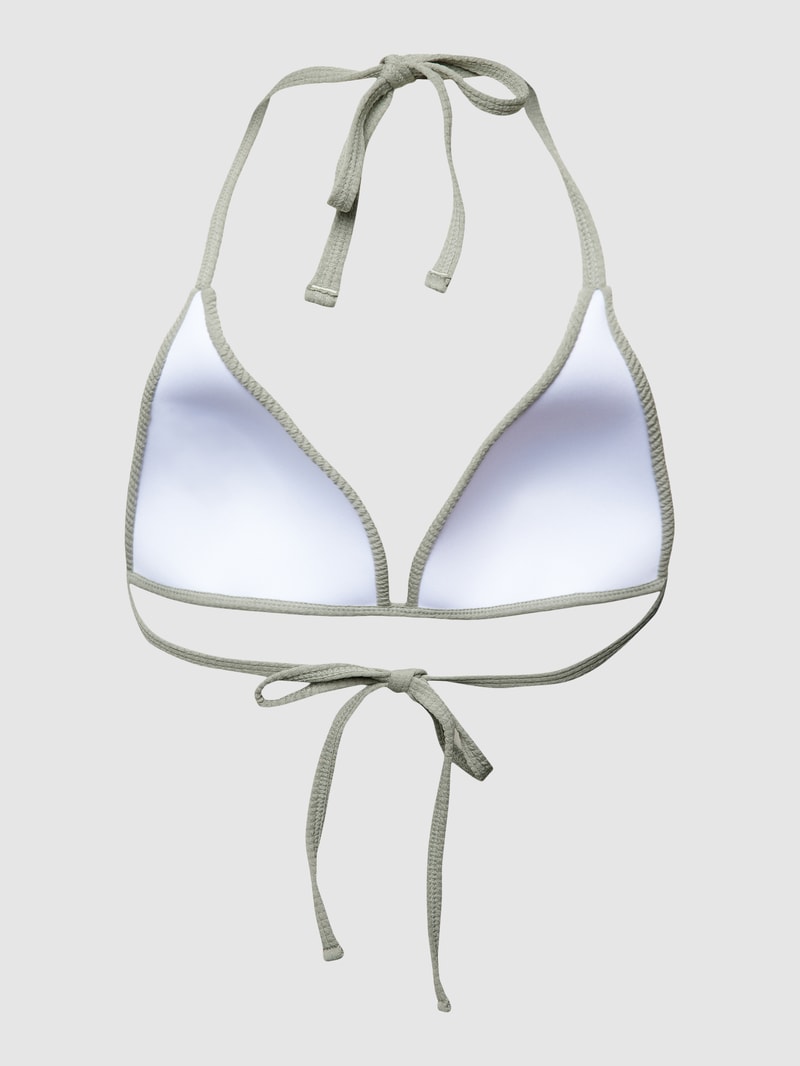 Bikini-Oberteil mit Strukturmuster Modell 'JOIA' in khaki