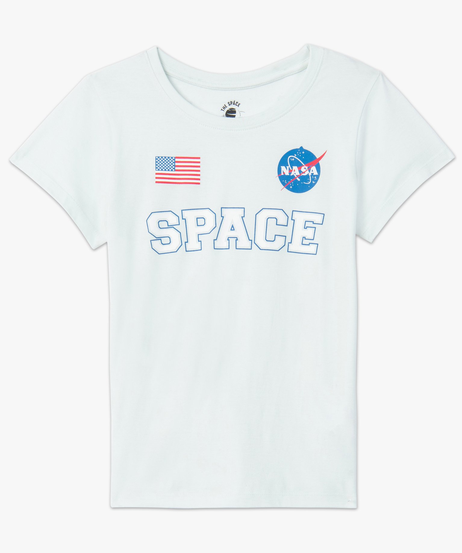 Tee-shirt femme à manches courtes avec inscription – The ... bleu | GEMO
