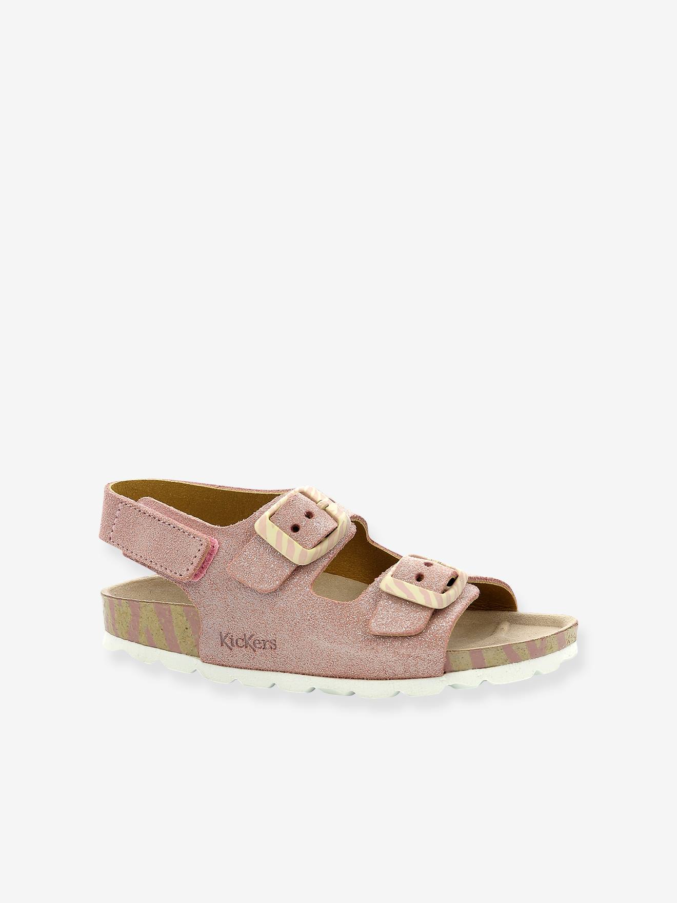 Sandales cuir enfant Sunyva KICKERS® cuivre irisé