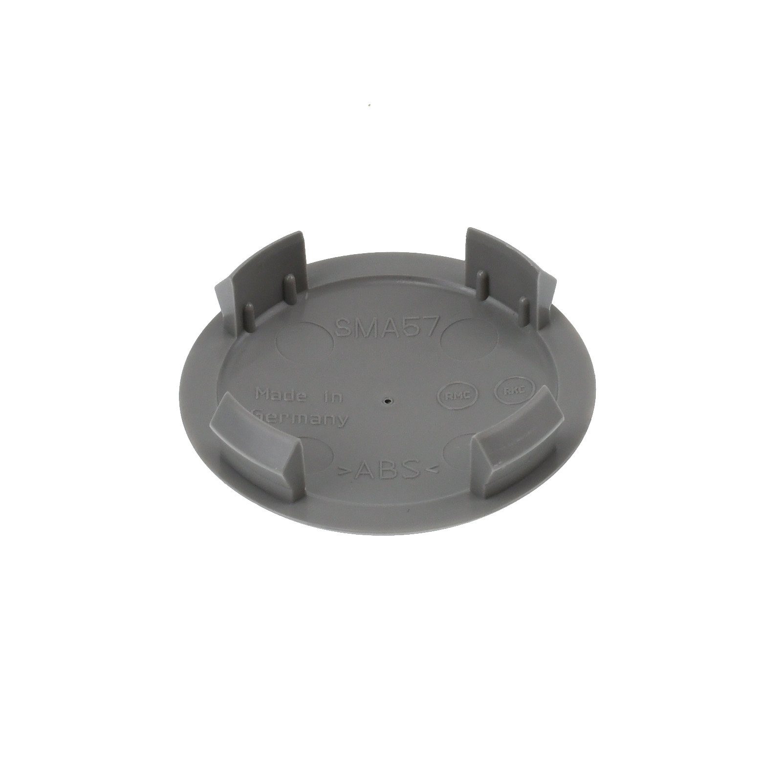 RKC Radkappe 4X 56,5mm Nabenkappen Radnaben Kappen Grau Gewölbt für Smart 451 453