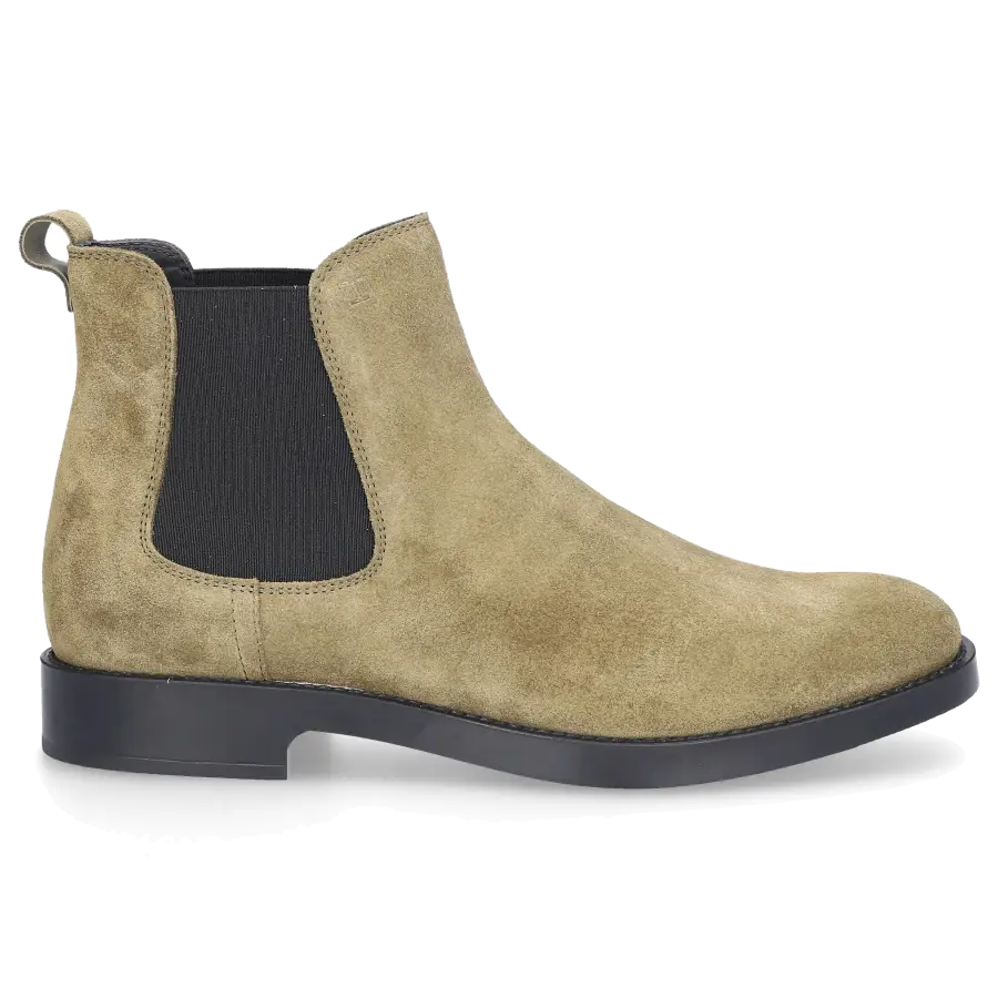 Tod's - Chelsea Boots W60C Veloursleder - grün