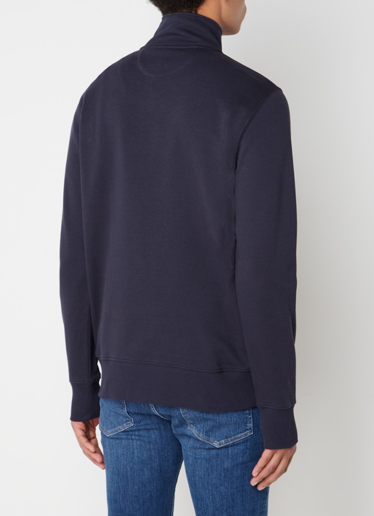 Gant sweater with half zip and logo embroidery