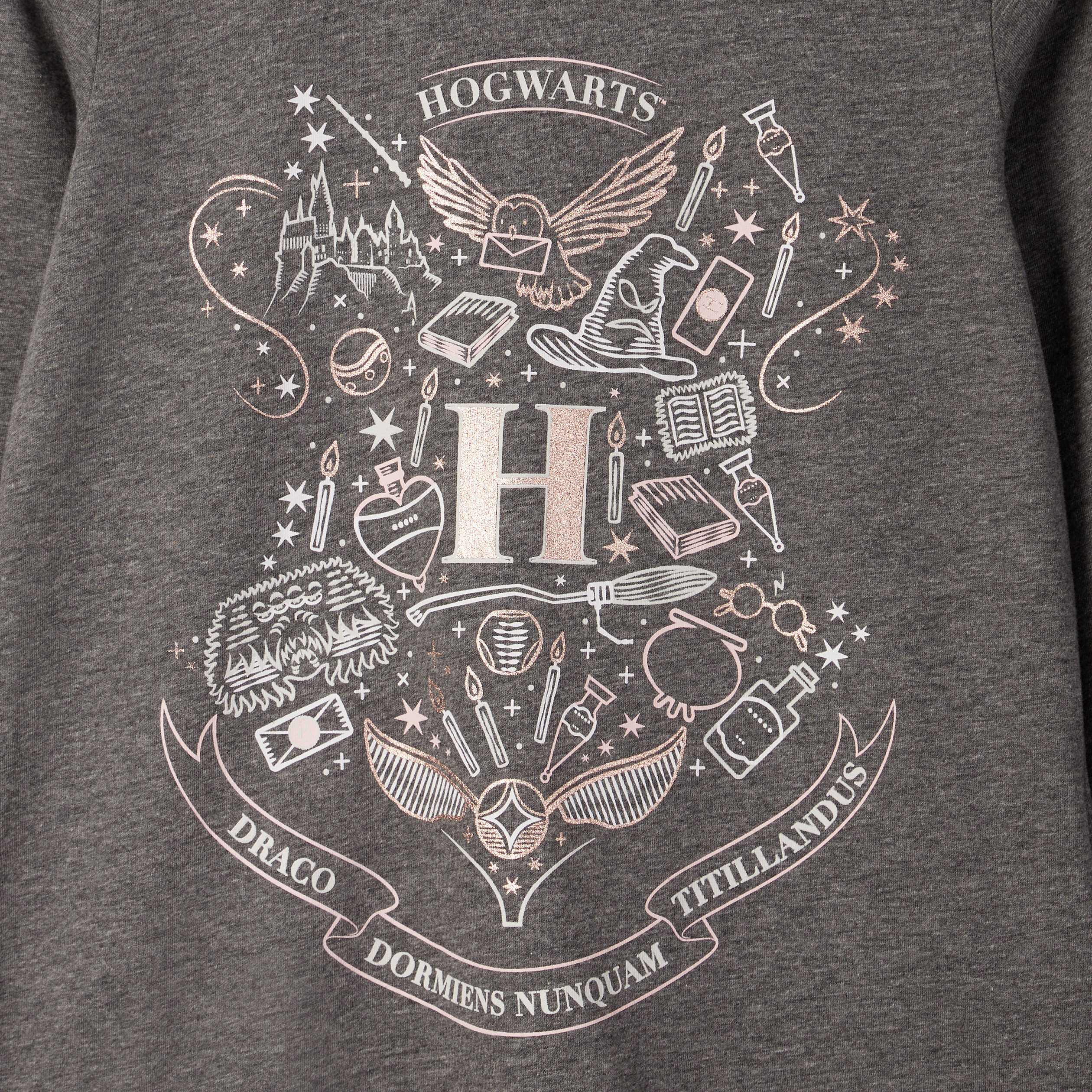 Ensemble de pyjama Harry Potter gris foncé fille | La Halle