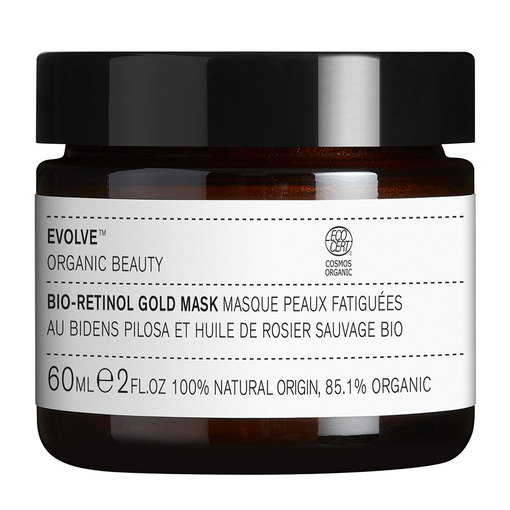 evolve organic beauty BIO-RETINOL GOLD MASK Masque éclat anti-âge