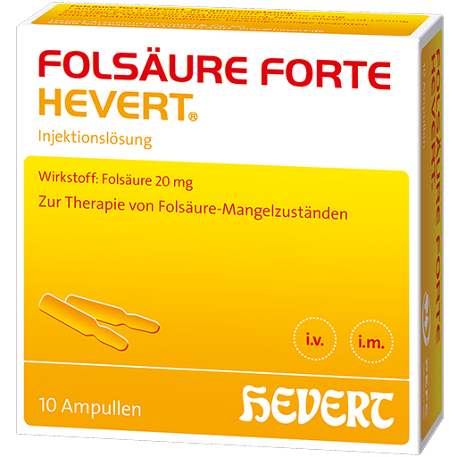Folsäure forte Hevert Ampullen  10X2 ml  Ampullen