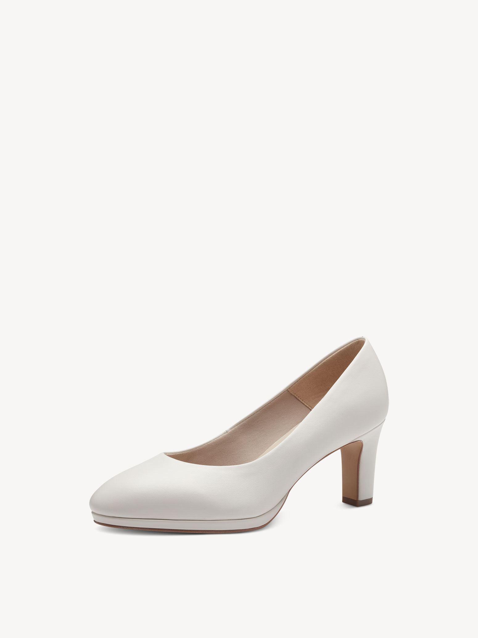 Escarpin en cuir - blanc