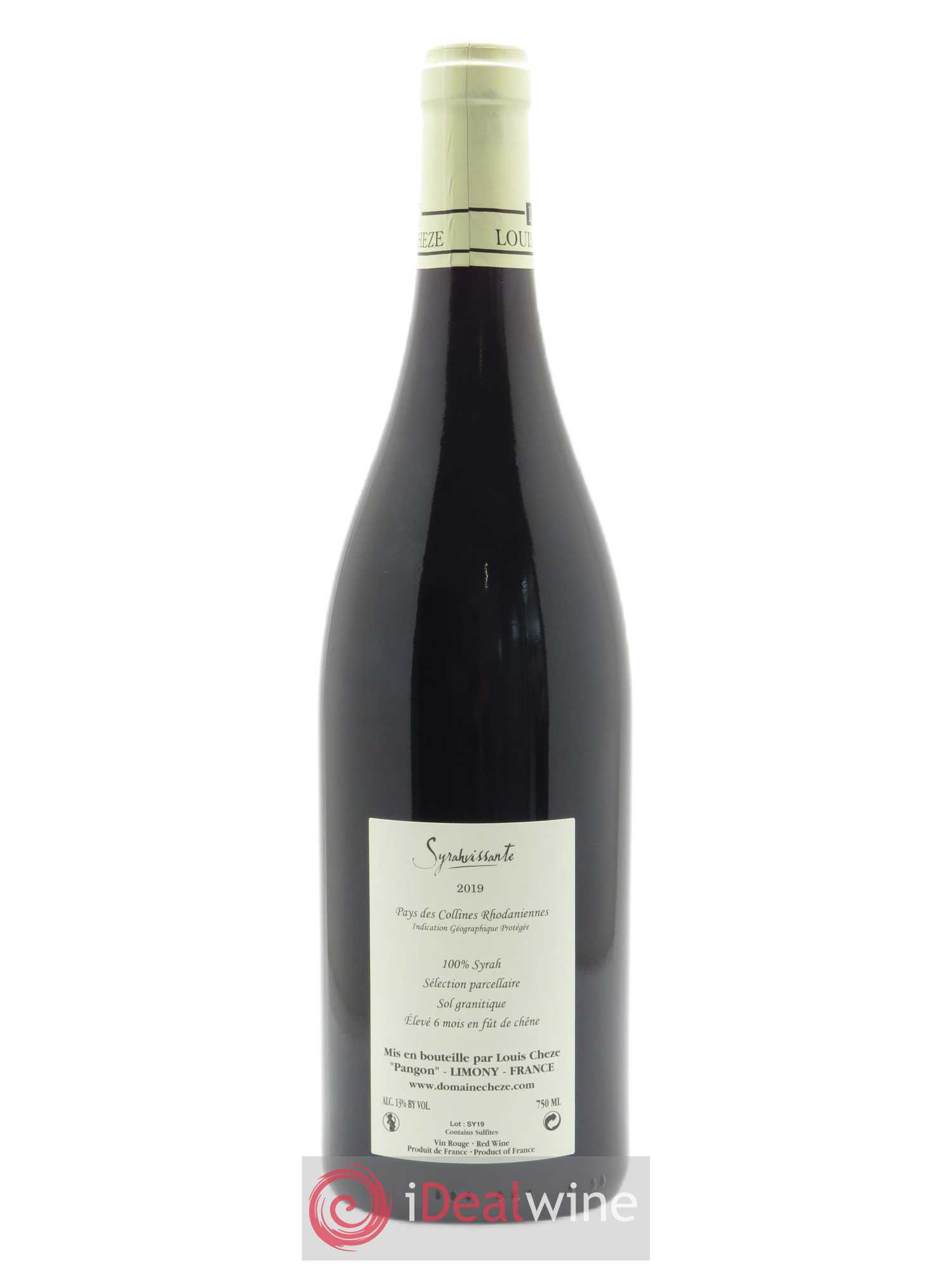 IGP Collines Rhodaniennes Syrahvissante Louis Cheze (Domaine)  2019 - Lot de 1 Bouteille
