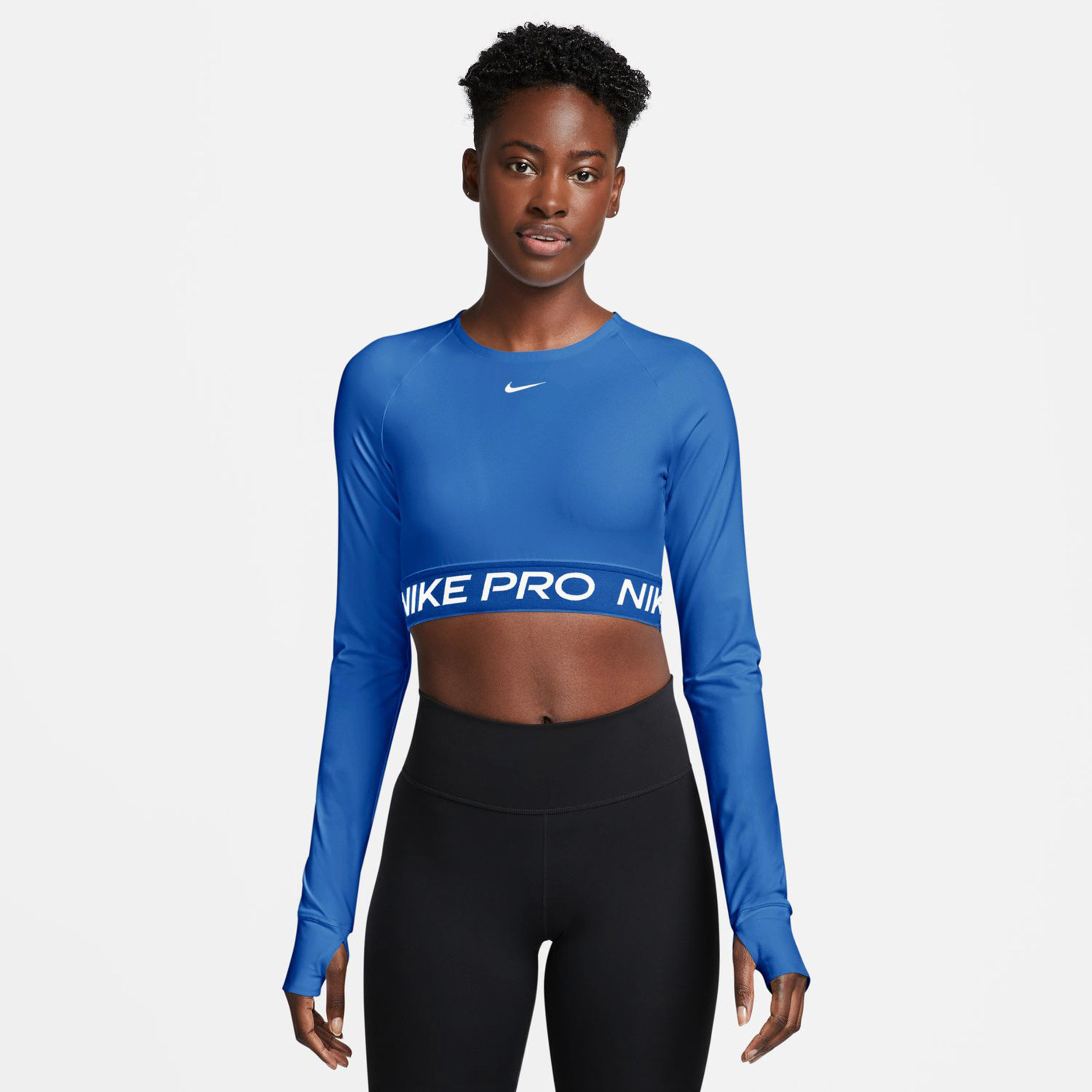 Pro Dri-Fit 365 Crop Longsleeve Damen - Blau