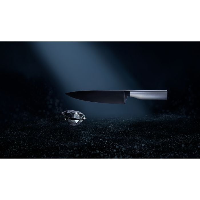 Ultimate Black Santokumesser, 18,5 cm