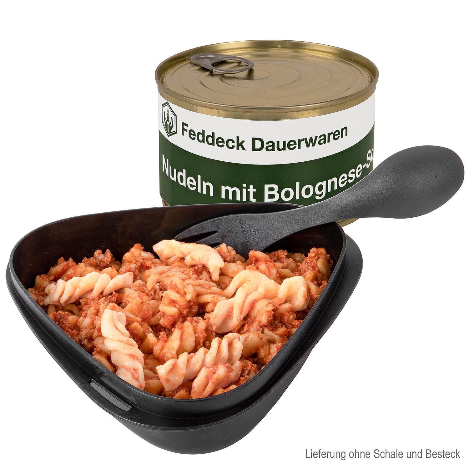 Fertiggericht Dose Nudeln mit Bolognese Soße
