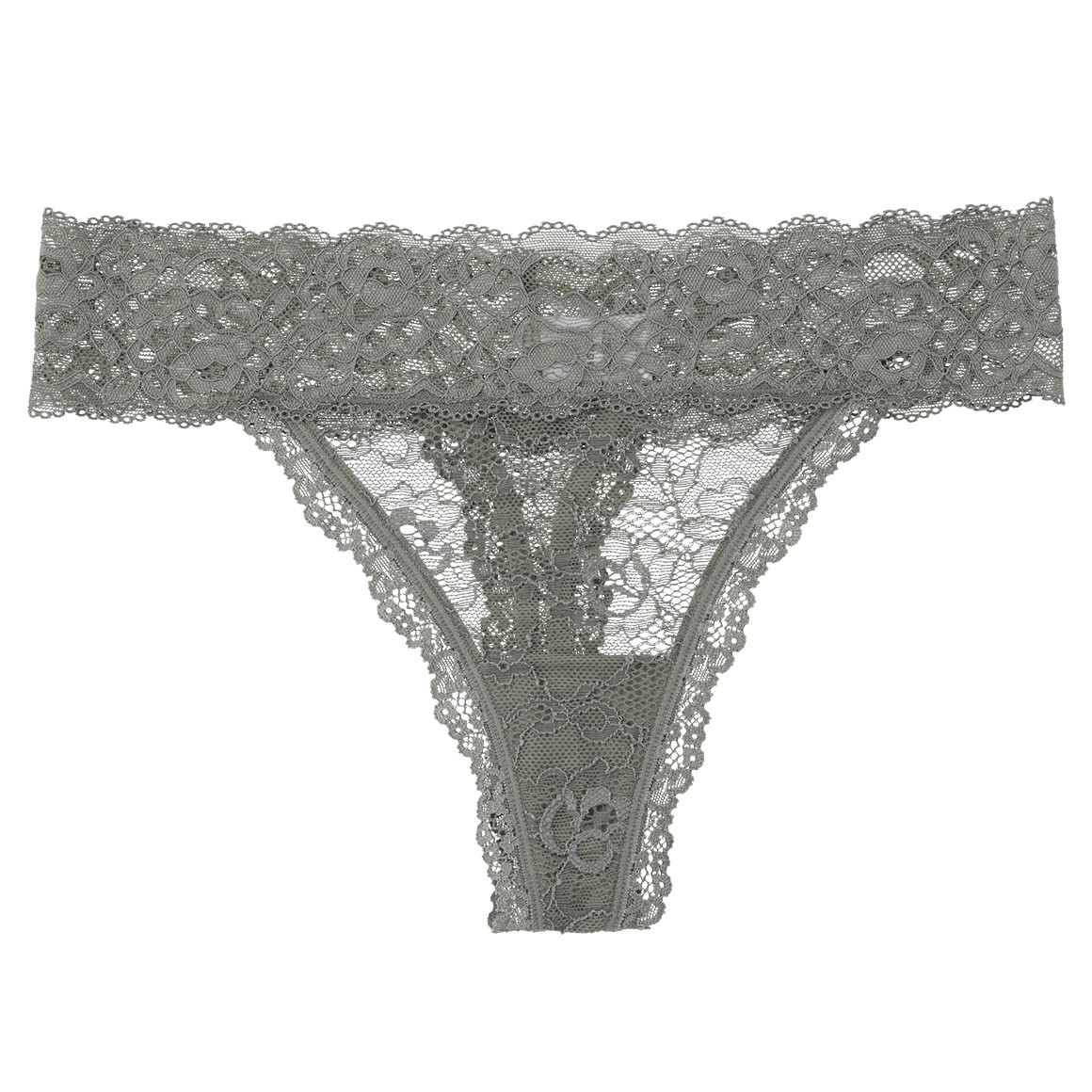 3 Damen Strings mit Spitze