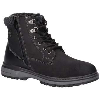 Puccetti Schnür Boots in schwarz