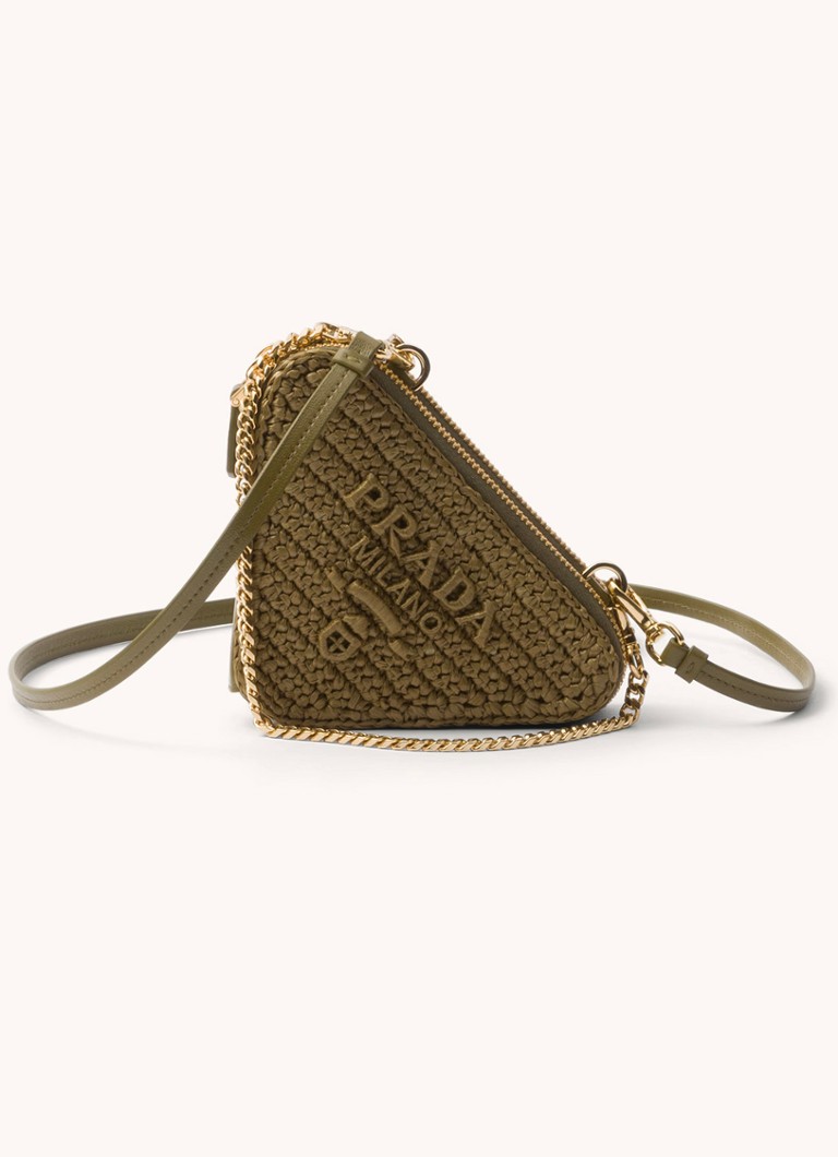 Prada Mini crossbody bag with leather details
