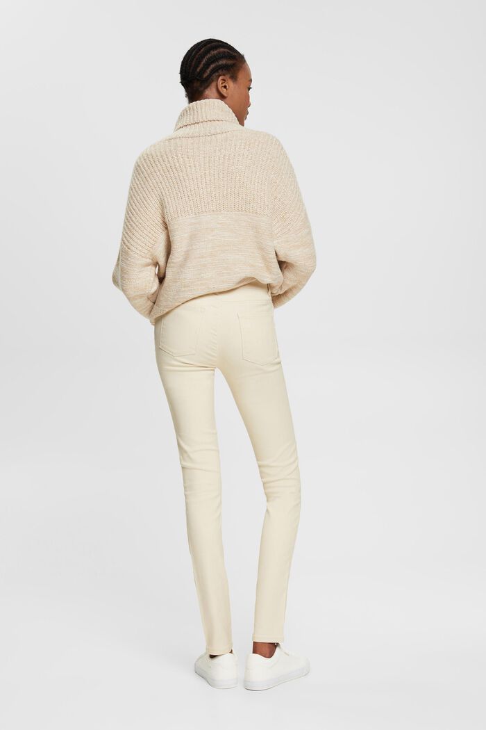 High-Rise-Hose im Slim Fit aus Kunstleder