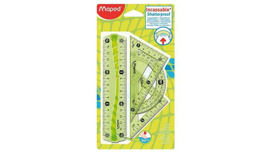 Maped Geometrie-Set Mini Flex 4teilig sortiert