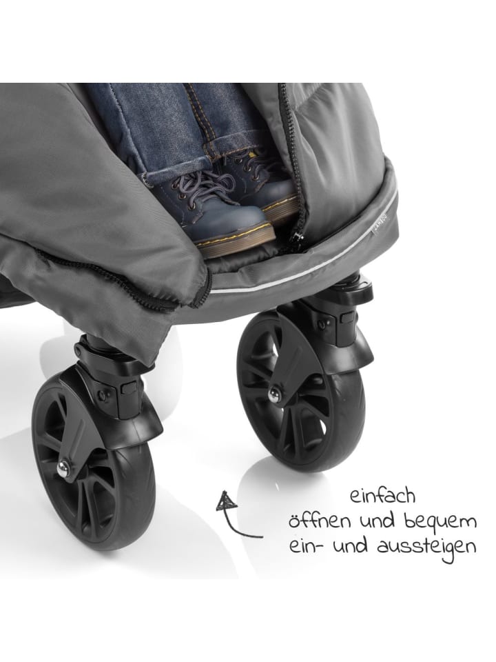 Zamboo Fußsack für Joie Buggy (Litetrax, Mytrax, Chrome uvm.) in grau günstig kaufen onesize