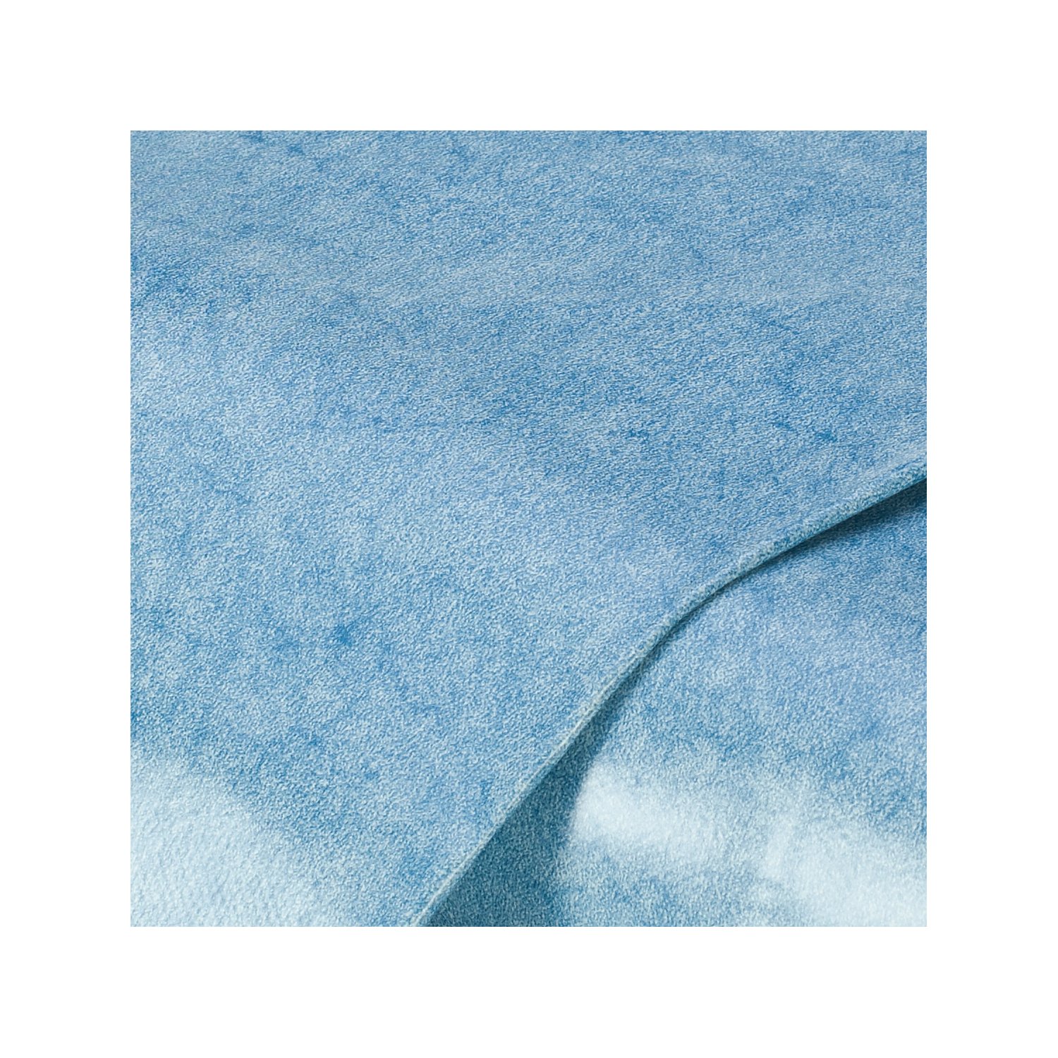 Abwaschbare Tischwäsche/Wachstuch, blau-melange