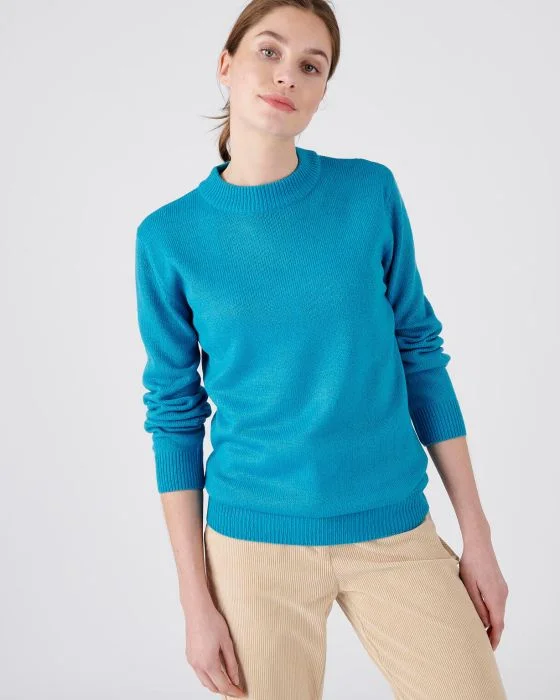 Pull col rond maille jersey