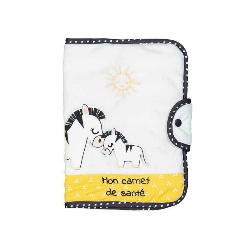Protège carnet de santé Pluche et pompon