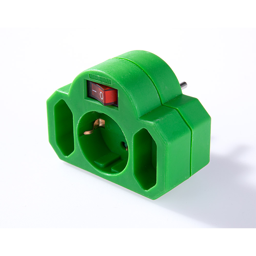 Powertec Electric Abschaltbarer Zwischenstecker - Grün