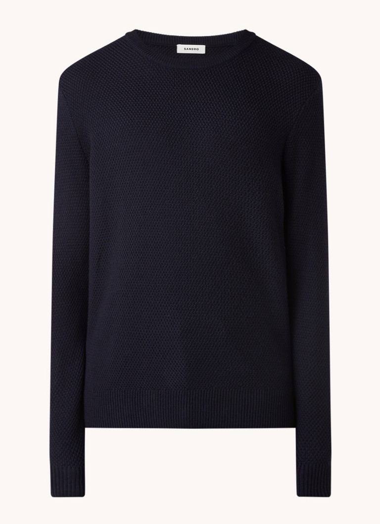Sandro Chunky knit pullover in wool blend