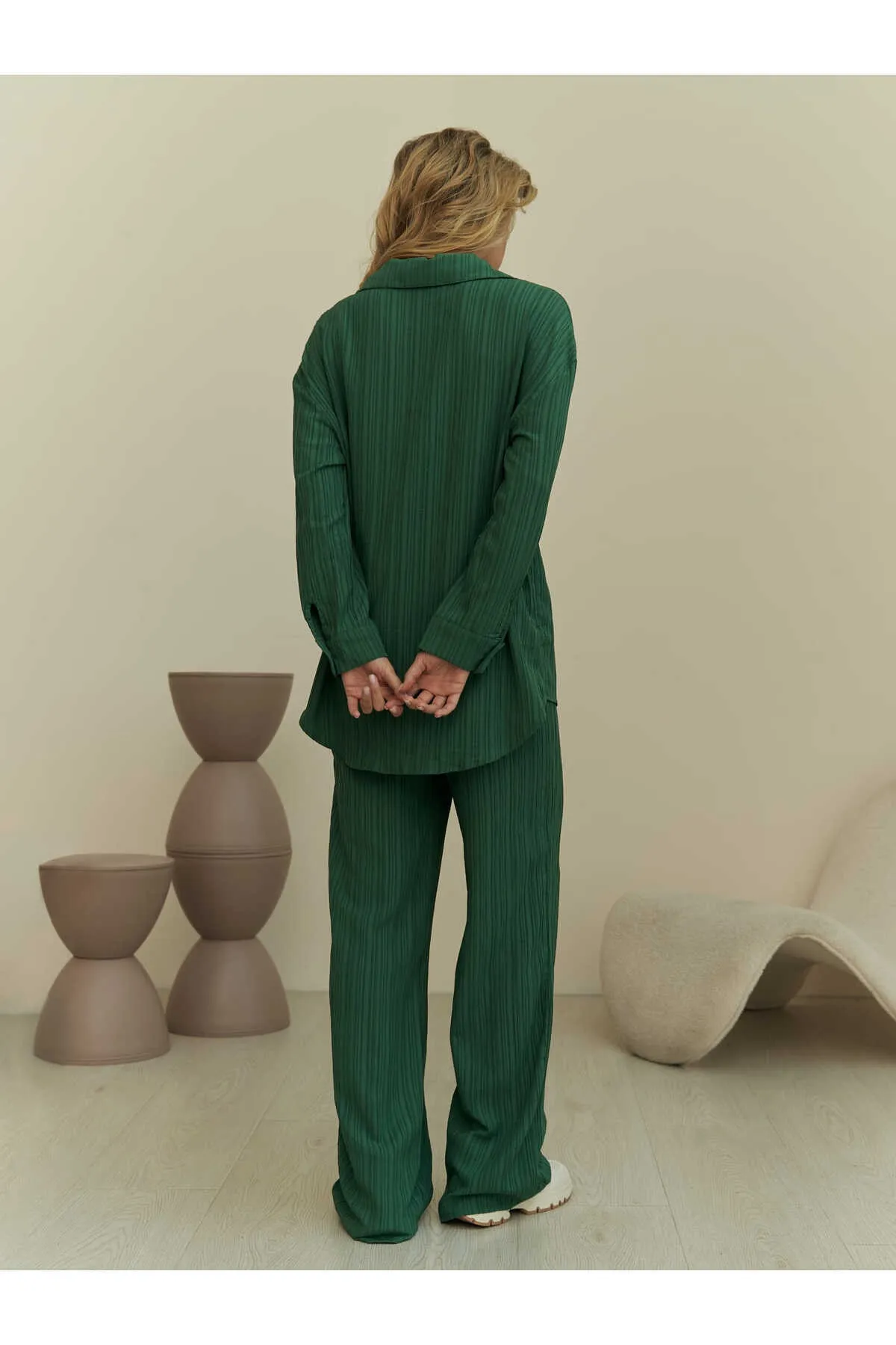 MCLLCTN  London Green Hemd-Hosen-Set