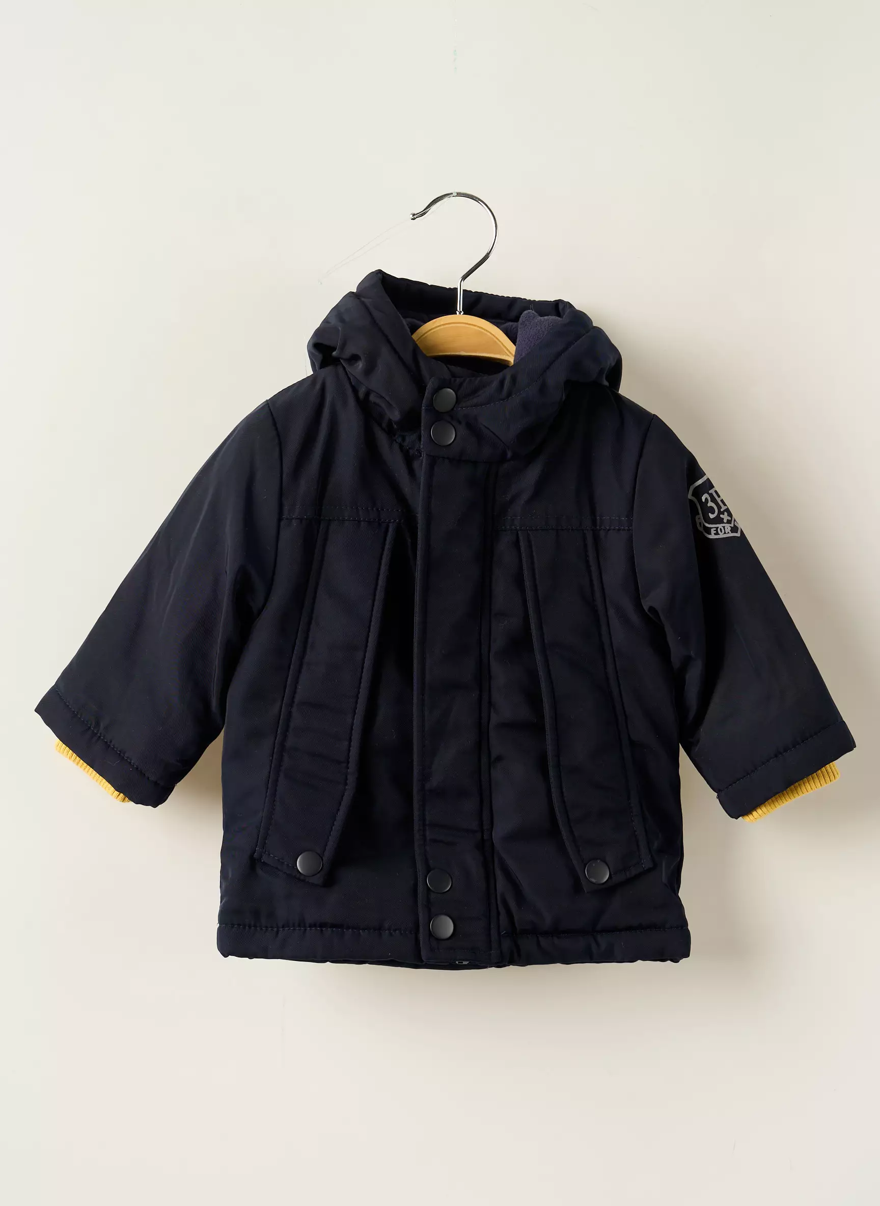 3 Pommes Parkas Garcon couleur bleu