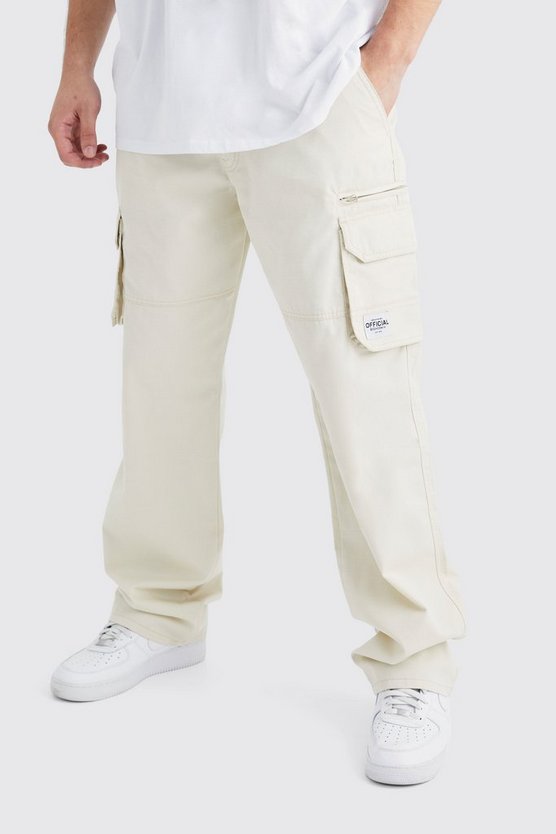 Tall Ripstop Cargo-Hose mit Reißverschluss