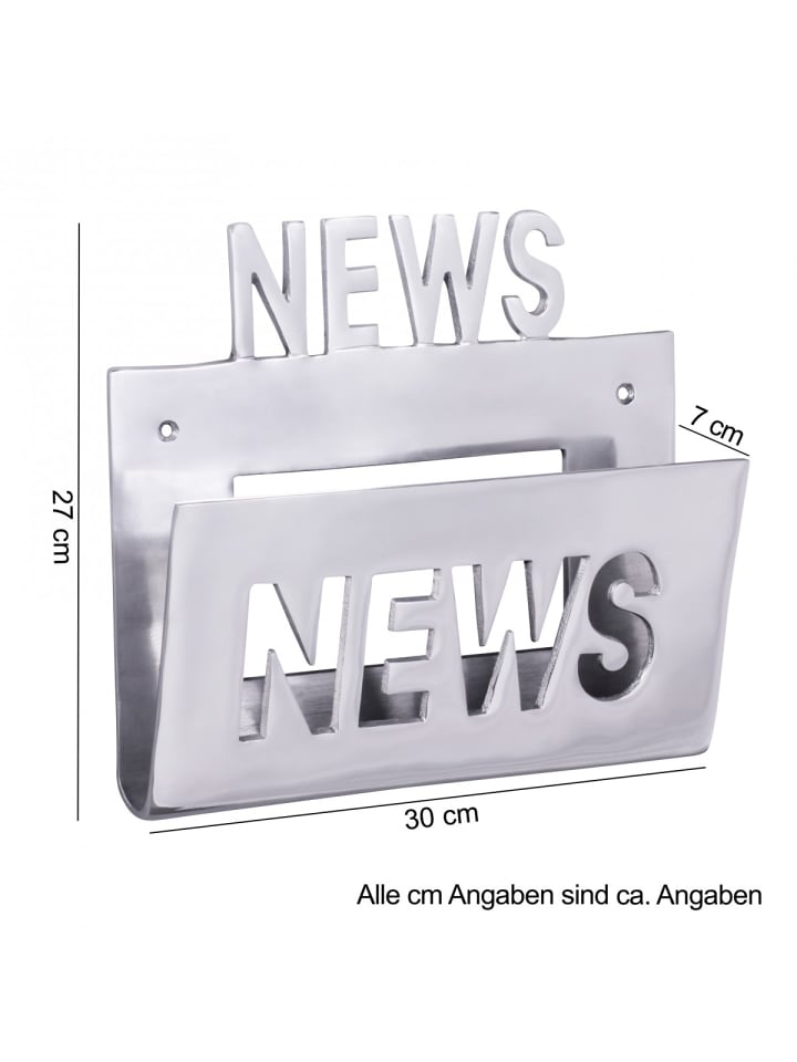 KADIMA DESIGN Deko Prospekthalter für die Wand Design Zeitungshalter News günstig kaufen onesize