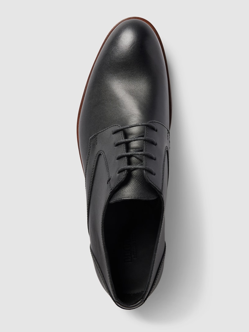 Derby-Schuhe aus Leder Modell 'JACKSON' in schwarz
