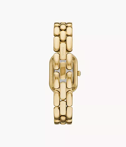 Fossil Uhr Sloan 3-Zeiger-Werk Edelstahl goldfarben