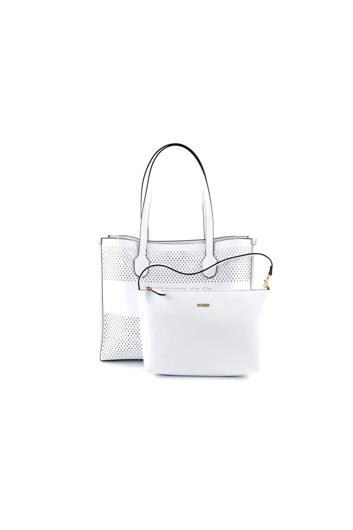 Guess  Handtasche - Weiß - Strukturiert