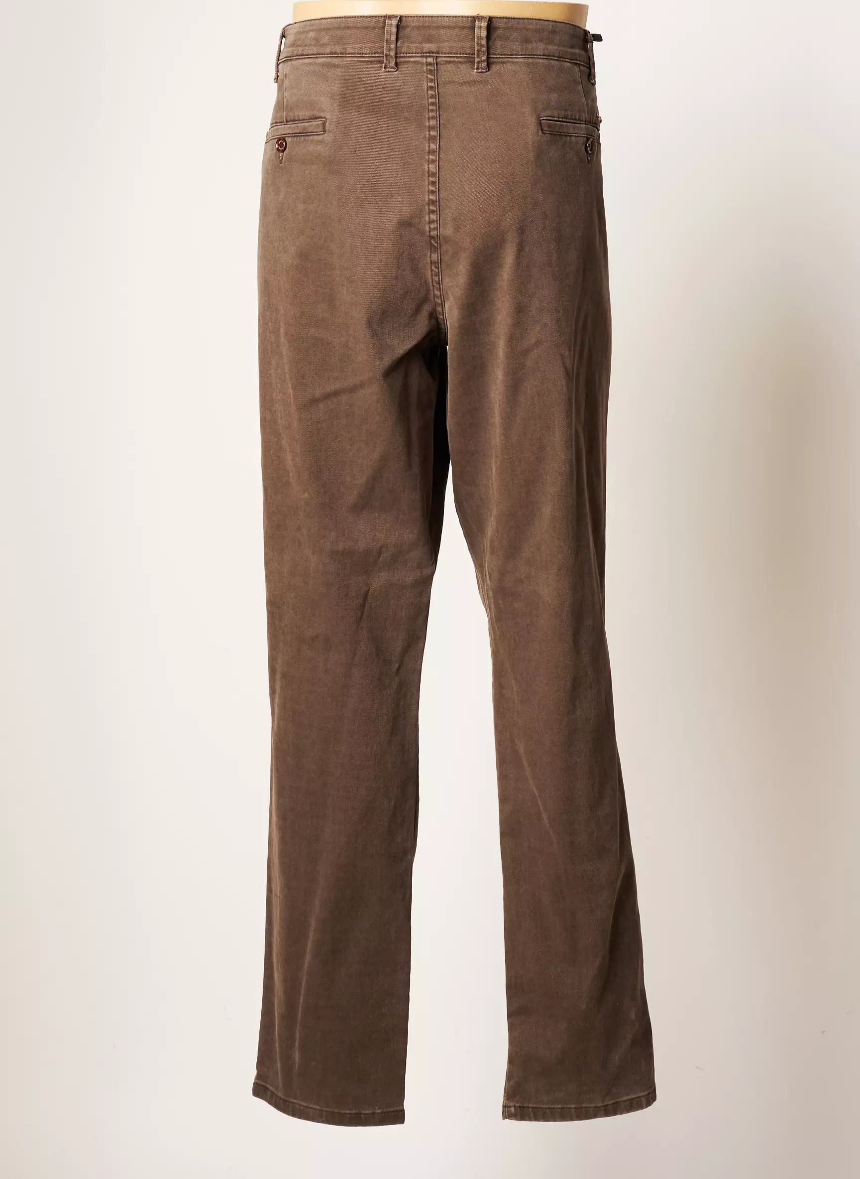 Lcdn Pantalons Chino Homme couleur marron