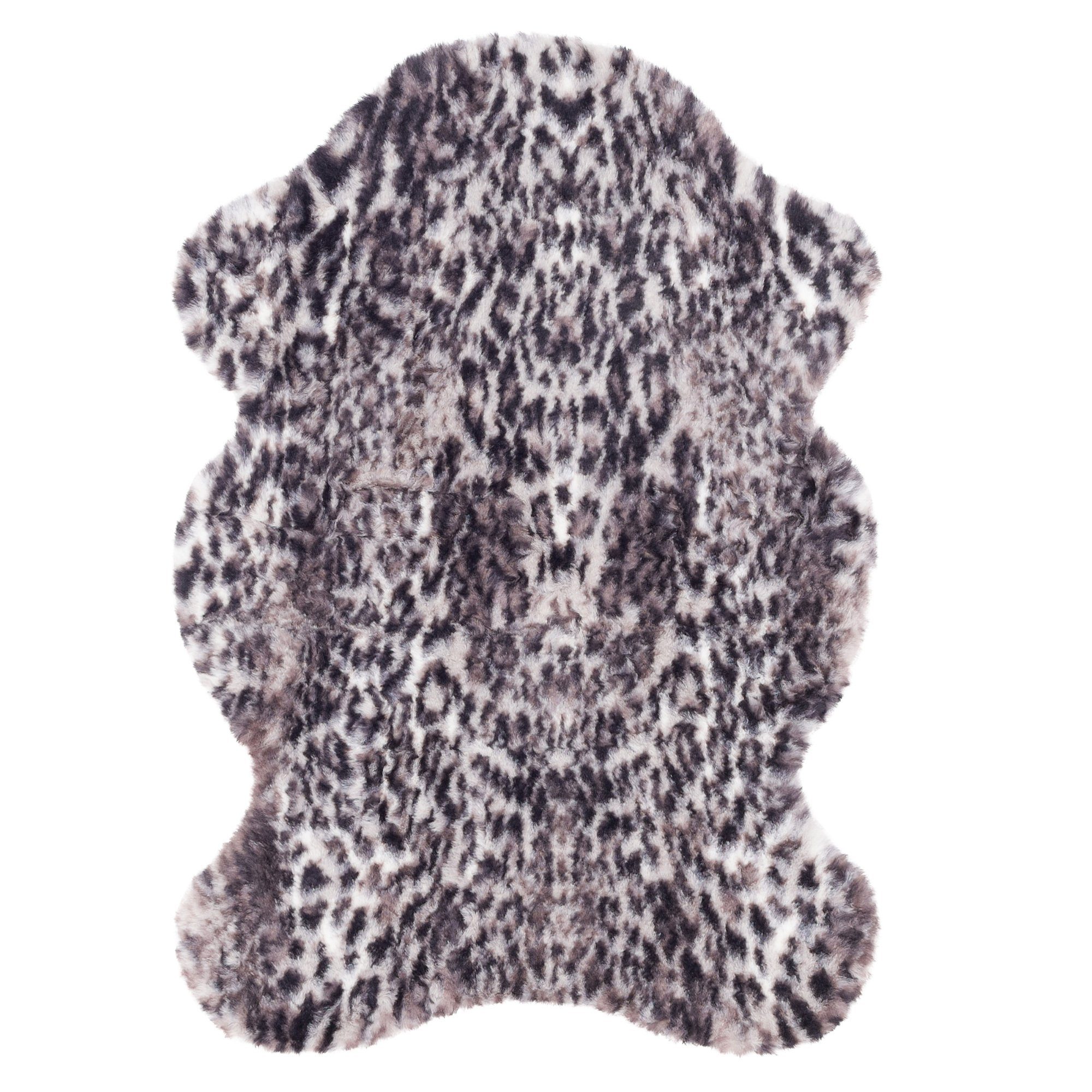 Fellteppich Luxus Super Soft Fellteppich Pearl Leopard Shape, Pergamon, Shape, Höhe: 19 mm