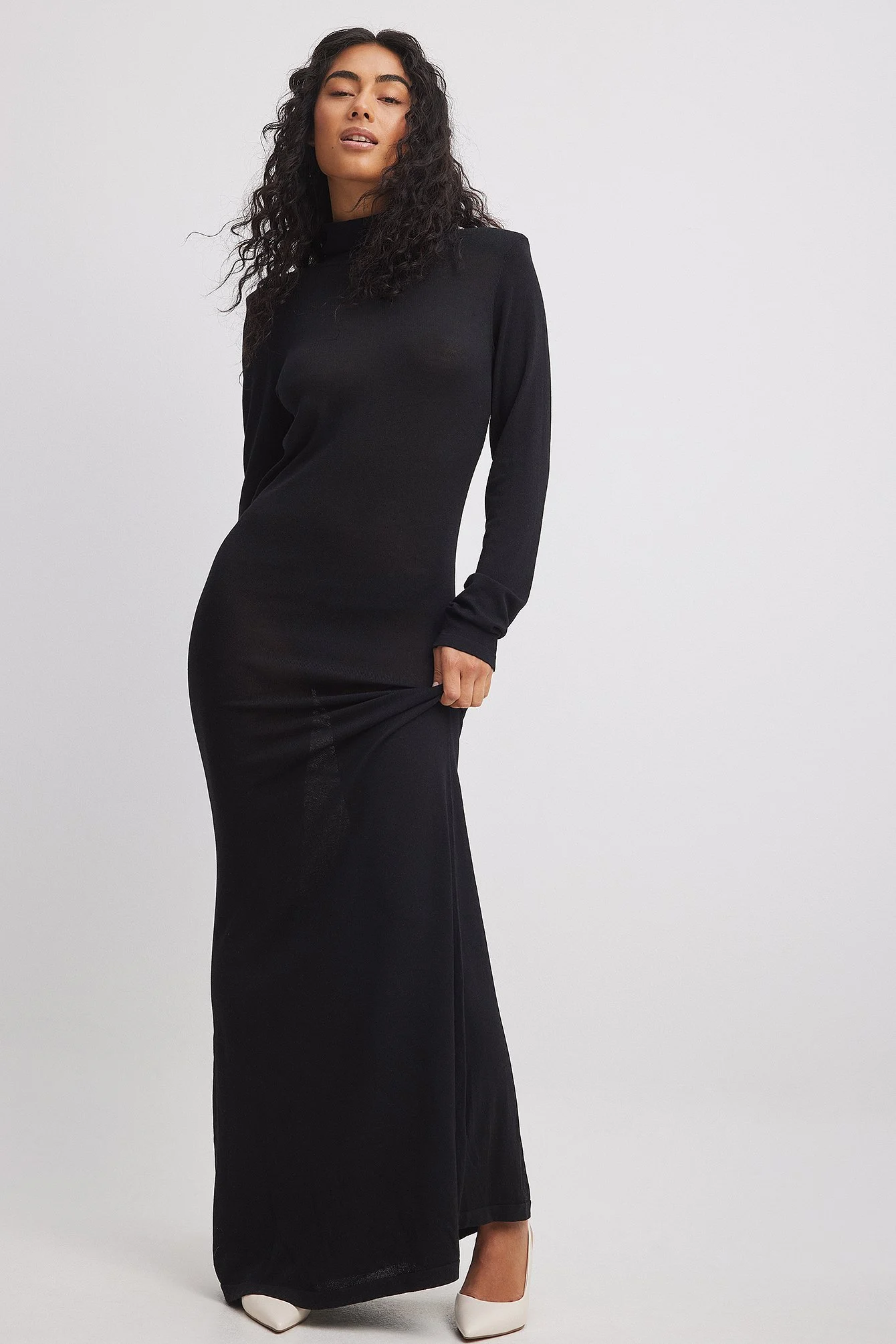 High Neck Maxi Dress