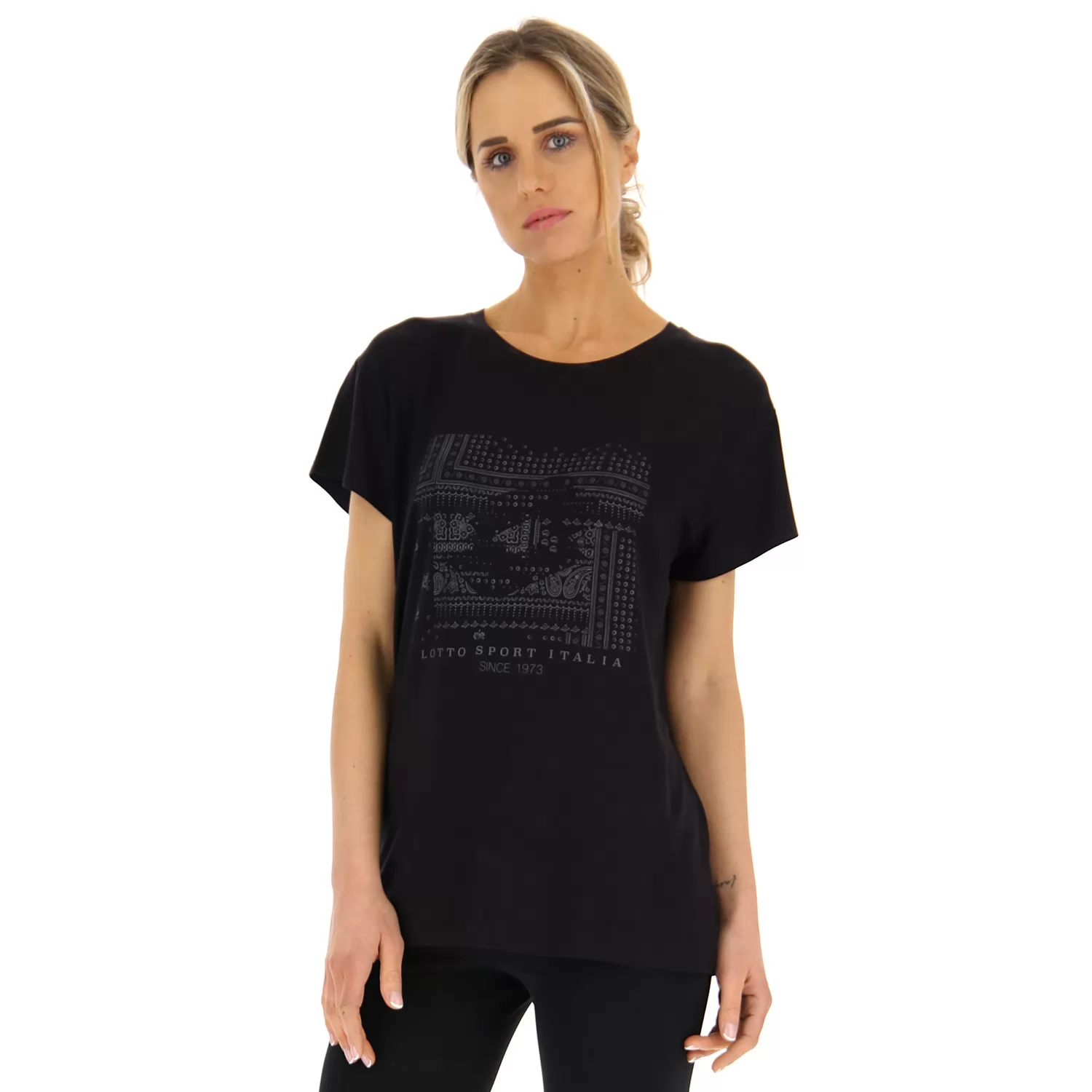 T-SHIRT INDIE W HELT SVART